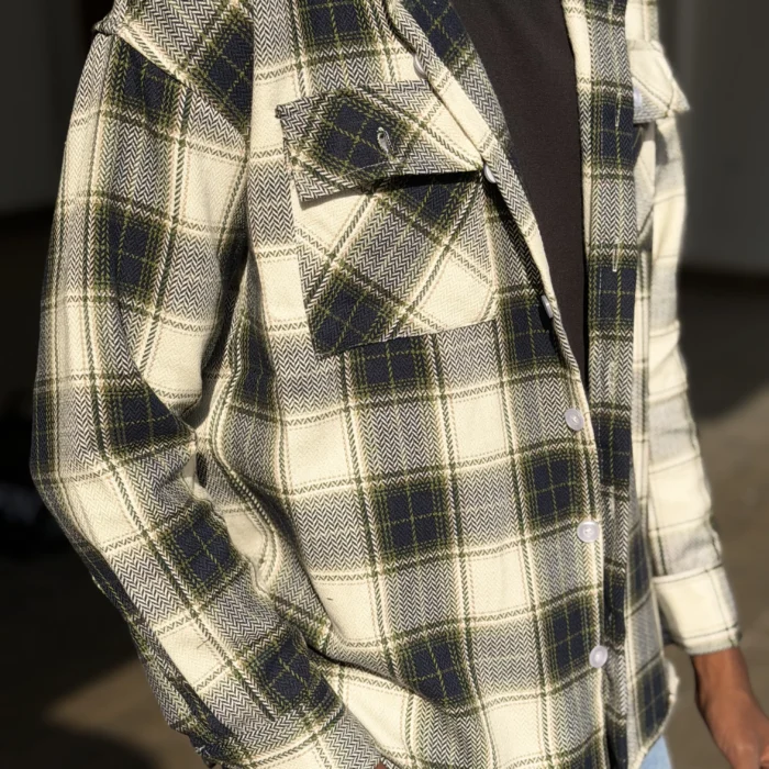 B&W flannel shirt