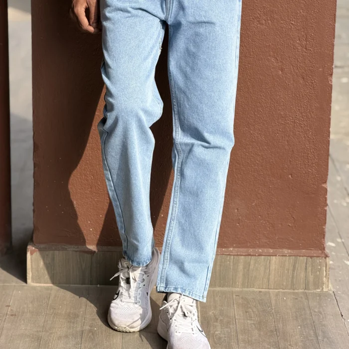 Ice blue jeans